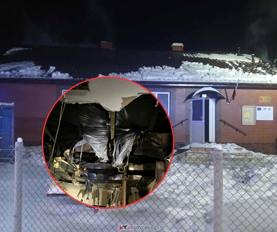 Pożar świetlicy w Ratajach: Straty sięgają 100 tysięcy złotych. Strażacy wskazują przyczynę [WIDEO, ZDJĘCIA]