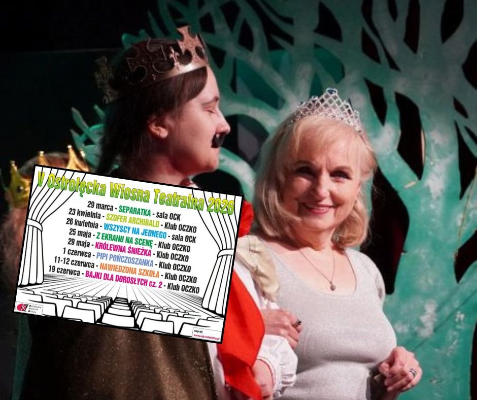 Teatr wraca na scenę. Poznaj repertuar V Ostrołęckiej Wiosny Teatralnej!