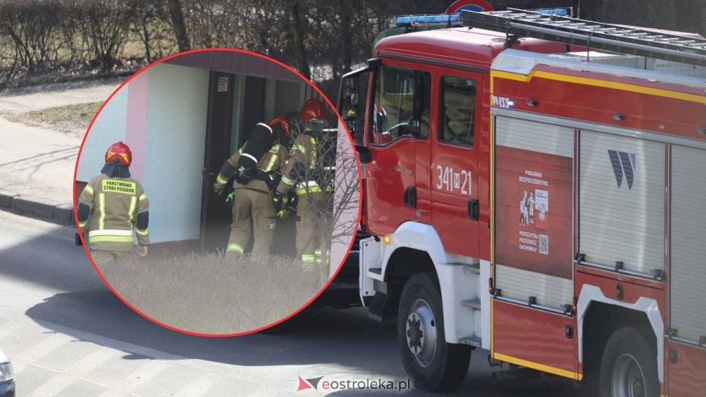 Chwile grozy w bloku przy Goworowskiej. Lokatorzy czekali na ewakuację [WIDEO, ZDJĘCIA]