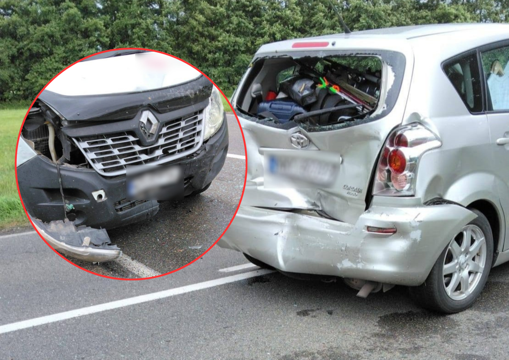 Sekundy od tragedii pod Ostrołęką. Drzewo runęło przed skodę, potem był karambol! [ZDJĘCIA]