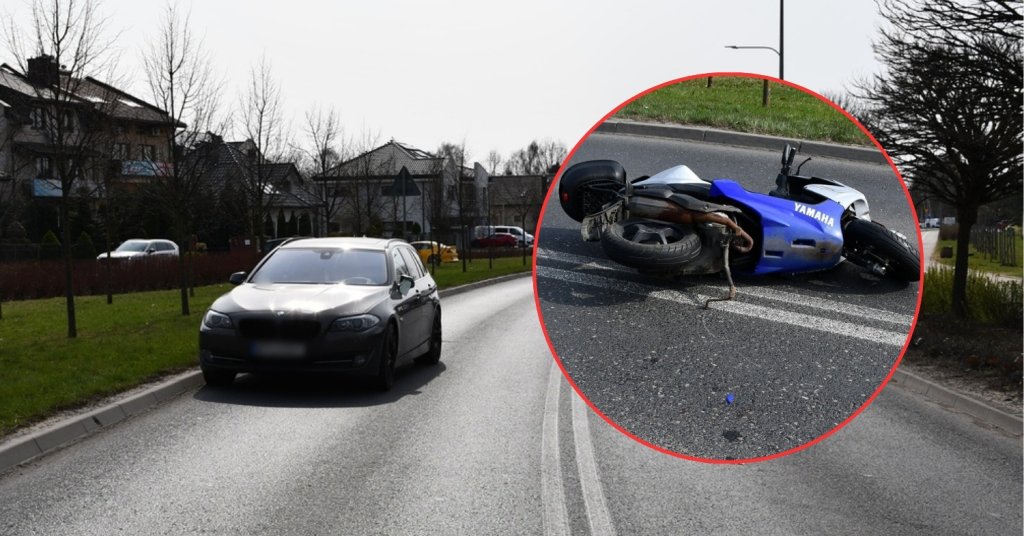 Niewyjaśniony manewr 81-latka. Senior w szpitalu po czołowym zderzeniu z BMW [ZDJĘCIA]