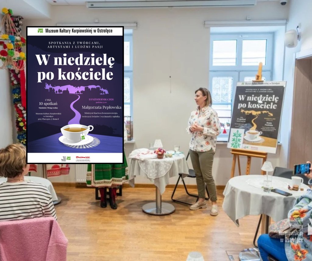 Kolejne spotkanie z cyklu „W niedzielę po kościele” w Ostrołęce. Gościem Małgorzata Pepłowska