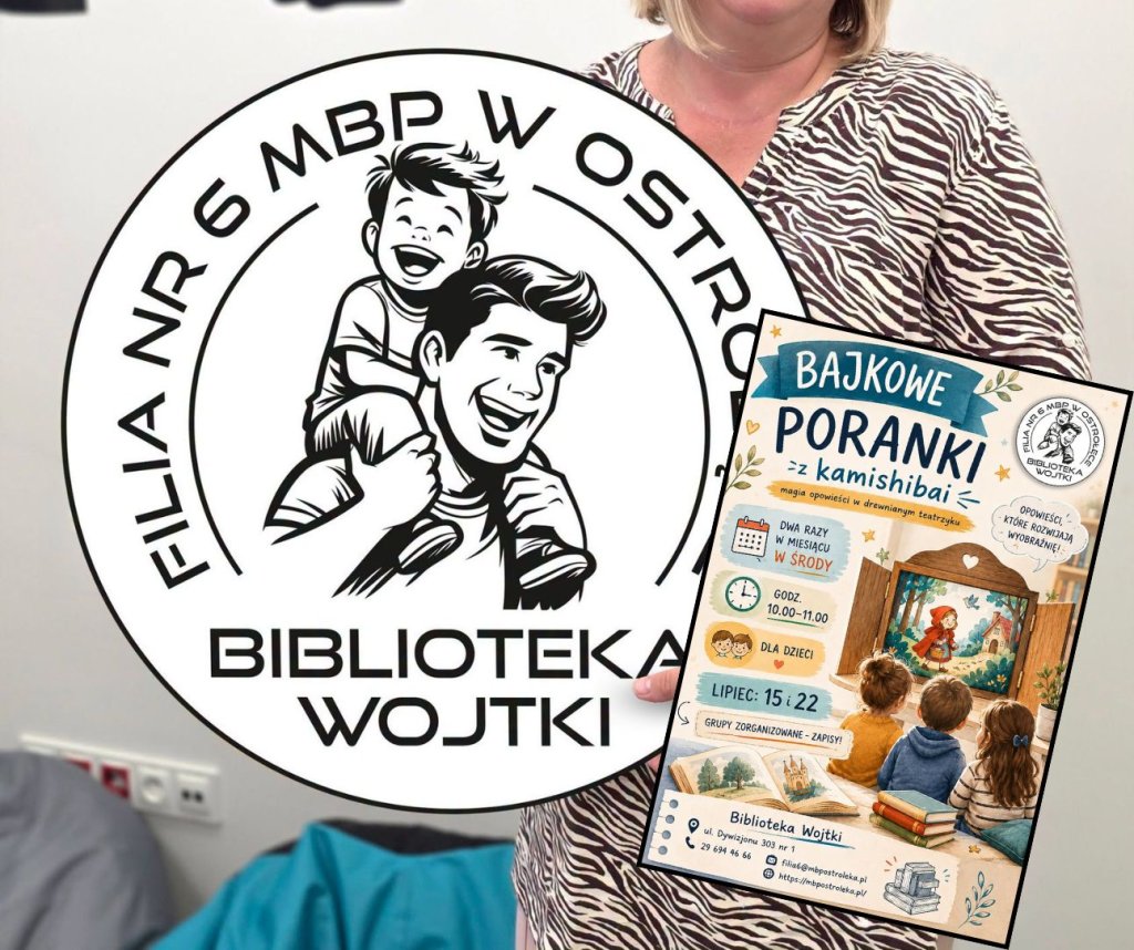Teatrzyk Kamishibai w Bibliotece Wojtki. Wakacyjne bajki dla najmłodszych