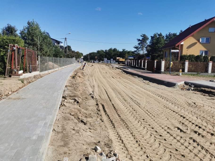 Przebudowa ulicy Polnej w Laskowcu, fot. UG Rzekuń
