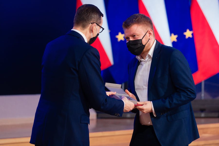 Premier Mateusz Morawiecki, dr hab. Karol Samsel