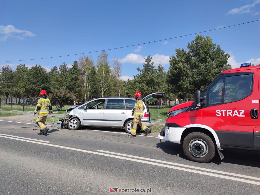 Wypadek w Antoniach, fot. eOstroleka.pl