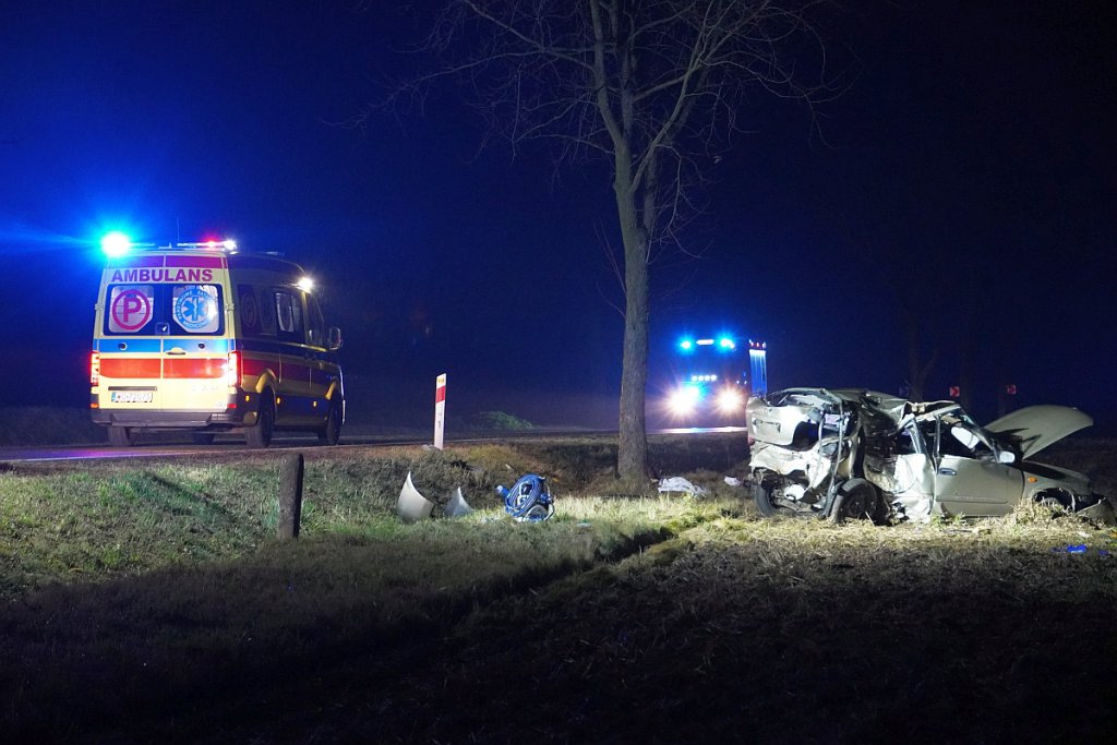 Śmiertelny wypadek Grodzisku Dużym, fot. eOstroleka.pl