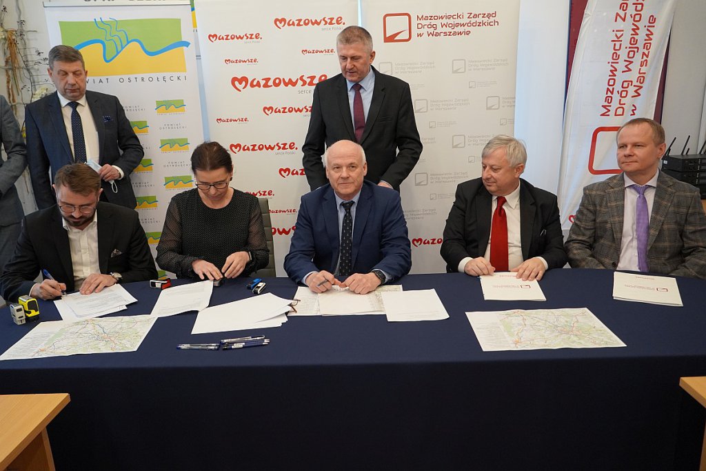 Podpisanie umowy z wykonawcą projektu budowy obwodnicy Ostrołęki