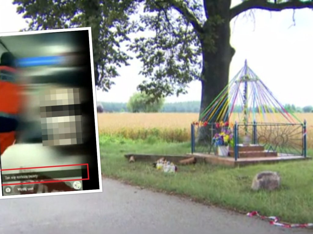 W tym miejscu doszło do tragedii, fot. Polsat News