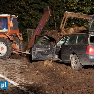 Tragiczny wypadek na drodze do Łysych. Śmierć kierowcy niefortunnym zbiegiem okoliczności [ZDJĘCIA]