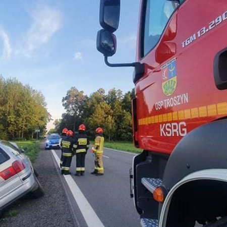 Wypadek na trasie Ostrołęka-Czerwin [ZDJĘCIA]