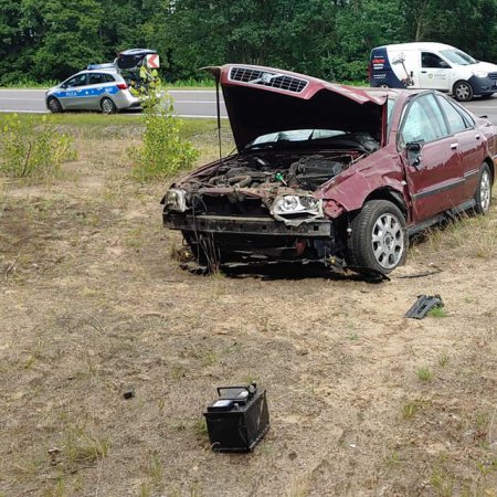 Wypadek na DK-61. Poszkodowane cztery osoby