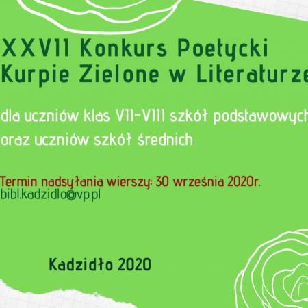 Konkurs Poetycki "Kurpie Zielone w Literaturze"