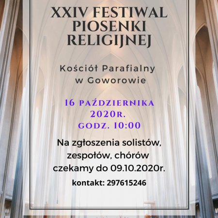 Festiwal Piosenki Religijnej w Goworowie
