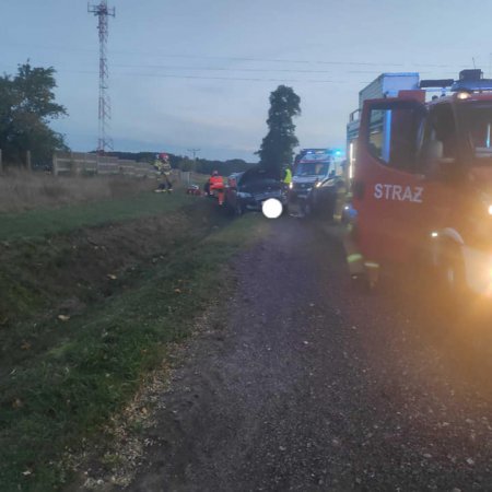 Wypadek w miejscowości Romany Sebory. Poszkodowana jedna osoba [FOTO]