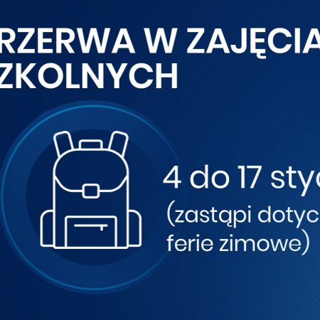 Koronawirus. Przerwa w nauce zastąpi ferie zimowe