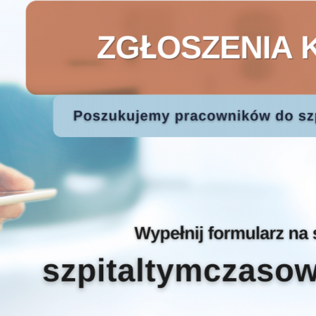 Szpitaltymczasowy.waw.pl - ruszyła strona dedykowana rekrutacji personelu