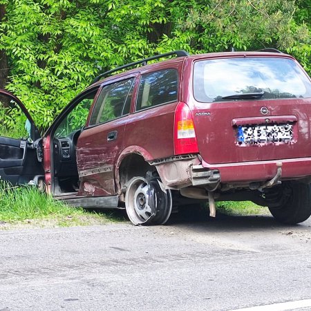 Wypadek na DK-53 między Kadzidłem i Myszyńcem [ZDJĘCIA]