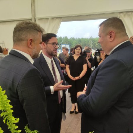 Daniel Obajtek w Ostrołęce. Rozmawiał z prezydentem miasta