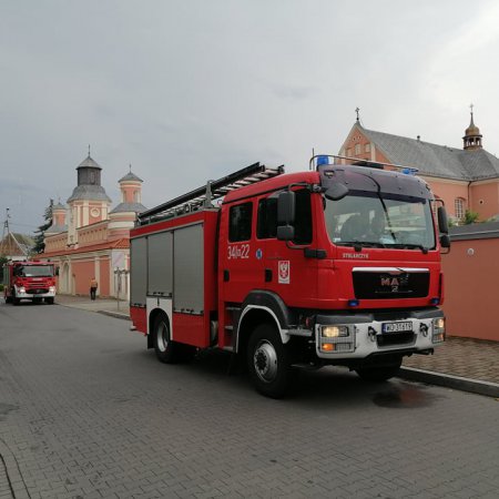 Alarm pożarowy w zabytkowym kościele w centrum Ostrołęki