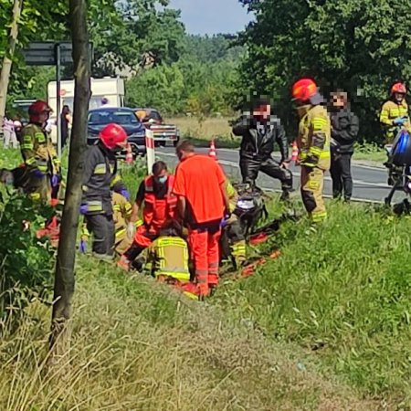 Wypadek na trasie z Ostrołęki na Mazury [ZDJĘCIA]