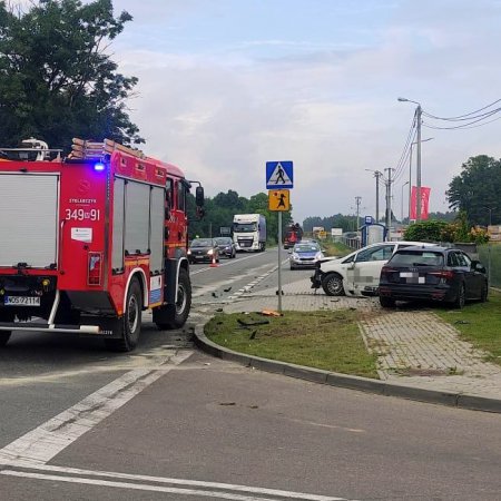 Wypadek w Zamościu, przy skręcie na Troszyn [ZDJĘCIA]