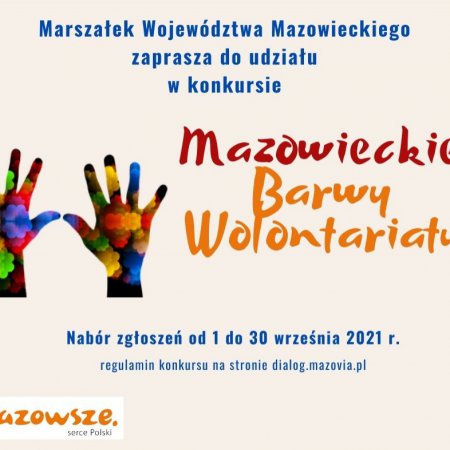 Rusza kolejna edycja konkursu "Mazowieckie Barwy Wolontariatu"