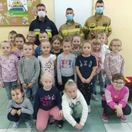 Strażacy z OSP Baranowo odwiedzili przedszkole [ZDJĘCIA]