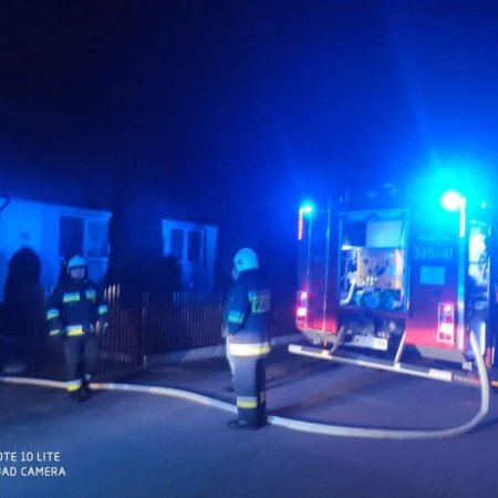 Pożar domu w Obierwi. Zaczęło się od kotłowni [FOTO]