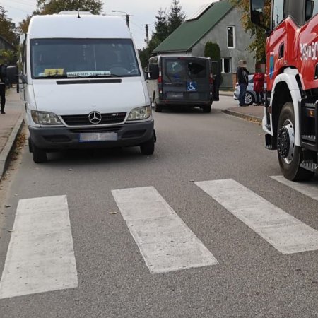 Wypadek w Myszyńcu. Poszkodowana 13-letnia dziewczynka zabrana do szpitala