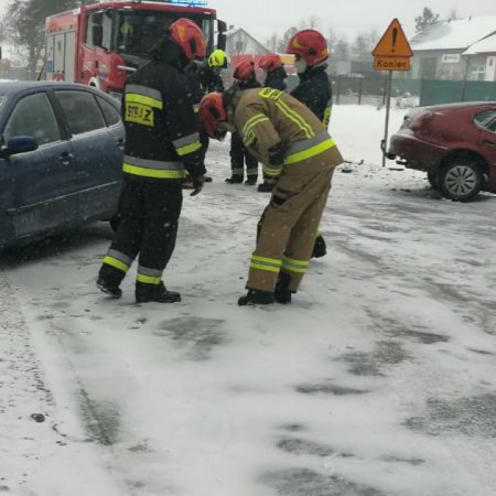 Wypadek na DK-53 w Myszyńcu. Utrudnienia na „krajówce” [ZDJĘCIA]