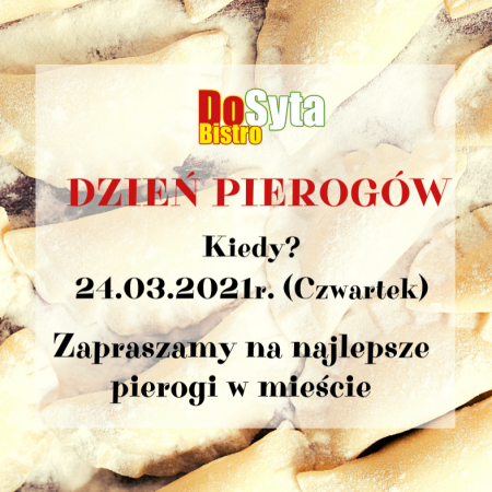 W czwartek Dzień Pierogów w Bistro do Syta Ostrołęka [ZOBACZ MENU]