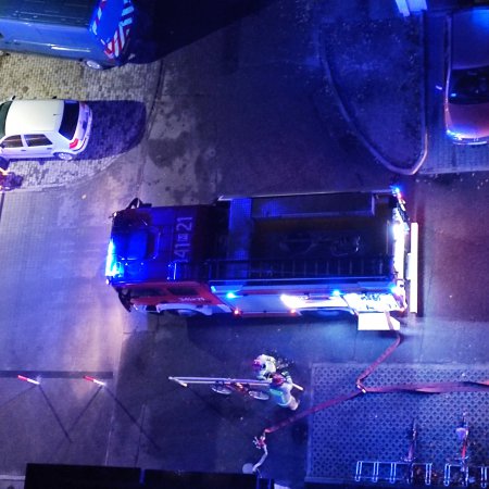 Akcja strażaków w wieżowcu przy Goworowskiej [WIDEO, ZDJĘCIA]
