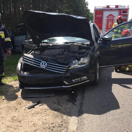 Wypadek w Damiętach. Nieudany manewr zawracania [ZDJĘCIA]