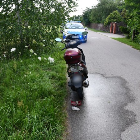 Promile i jednoślad to kiepskie połączenie. Boleśnie przekonał się o tym ten 64-latek