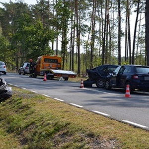 Wypadek na trasie Wyszków Łochów [ZDJĘCIA]