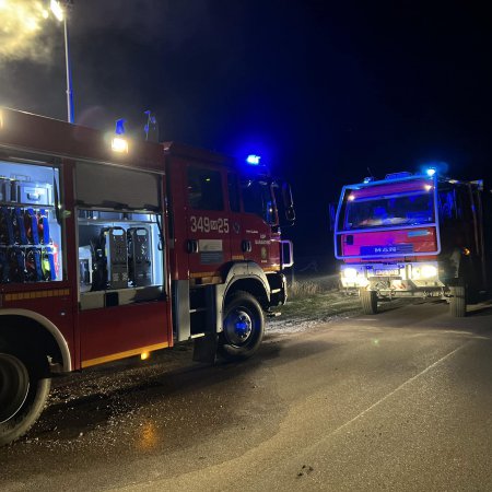 Pożar w Rupinie. Z ogniem walczyły 4 jednostki strażackie [ZDJĘCIA]