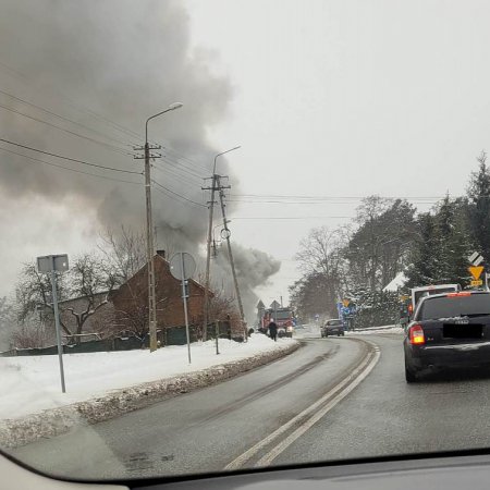 Pożar w Nowej Wsi. Poszkodowany został 60-letni mężczyzna