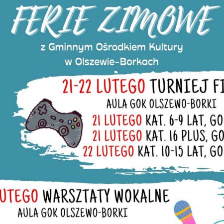 Ferie Zimowe z Gminnym Ośrodkiem Kultury w Olszewie-Borkach