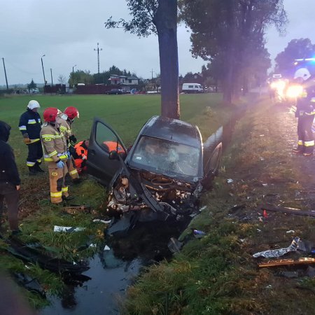 Wypadek w Klewkach. Sprawcą młody Ukrainiec w bmw [ZDJĘCIA]