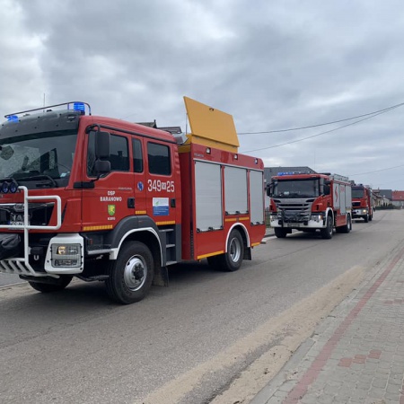 Nietypowa akcja ratunkowa strażaków z Ostrołęki i Baranowa