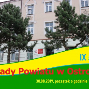 IX sesja Rady Powiatu w Ostrołęce [TRANSMISJA NA ŻYWO]
