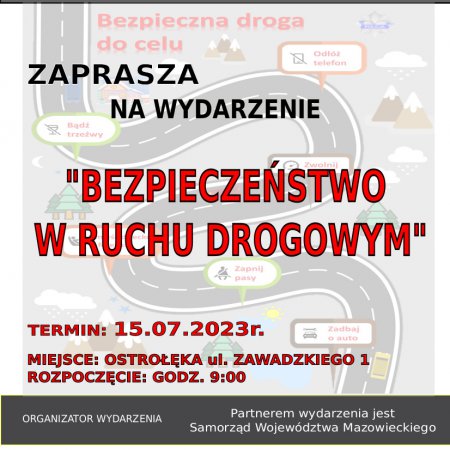 OCKK zaprasza na piknik pn. "Bezpieczeństwo w Ruchu Drogowym"