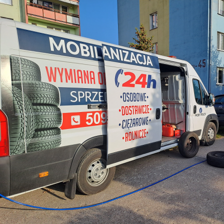 Firma Mobi Truck - Mobilna Wulkanizacja. Jedyna całodobowa mobilna wulkanizacja w naszym mieście!