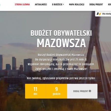 Budżet Obywatelski Mazowsza. Więcej czasu na składanie projektów