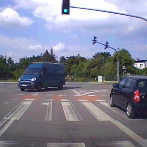 Wymuszenie pierwszeństwa na Dobrzańskiego [WIDEO]