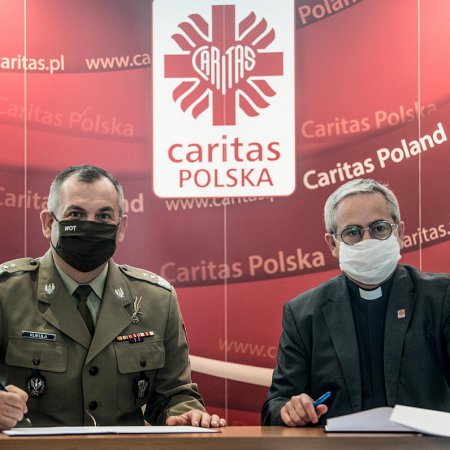 Wojska Obrony Terytorialnej formalizują współpracę z Caritasem