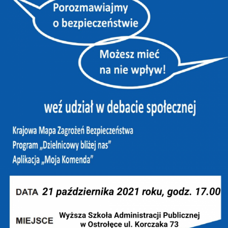 Bezpieczeństwo Seniorów - debata społeczna w Ostrołęce