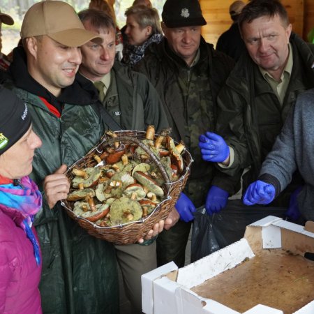 Kurpiowskie grzybobranie w strugach deszczu [ZDJĘCIA, WYNIKI]