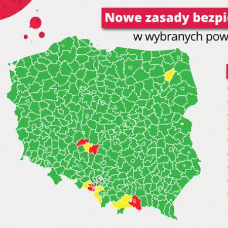 Od piątku 18 powiatów objętych obostrzeniami - o jeden mniej niż dotychczas